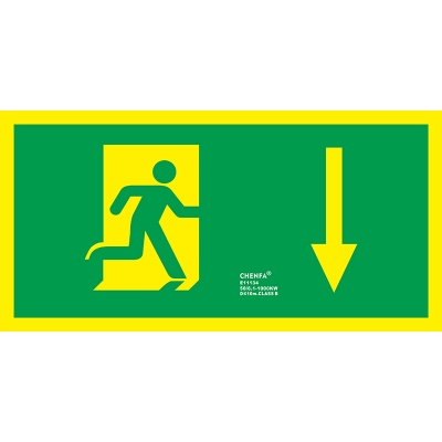 Safety Sign Glow In the Dark Photoluminescent Fire Safety Signs Escape Sign E11134